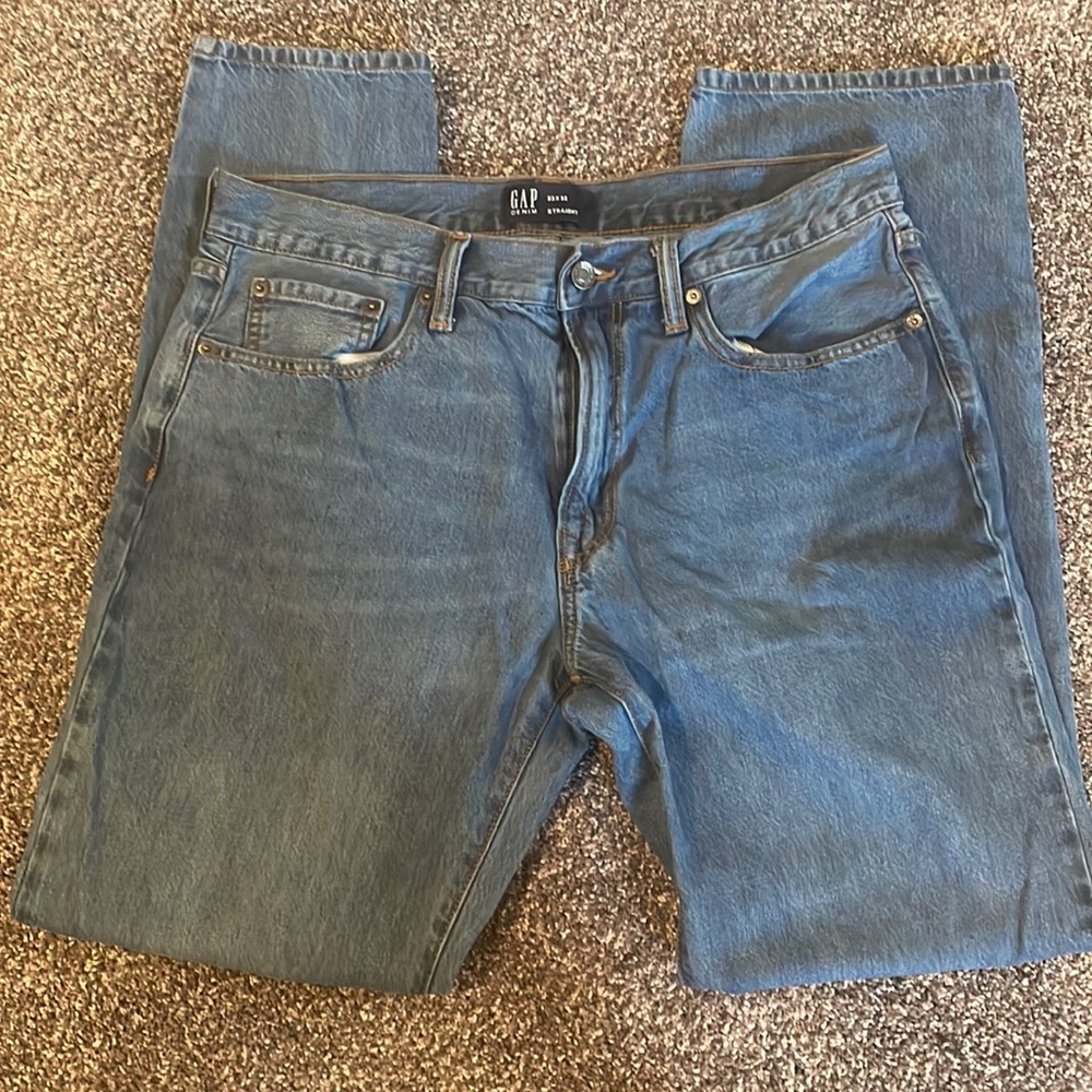 Mens Gap denim straight jeans